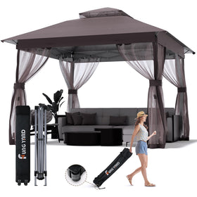 Fung Yard 10x10 gazebo exterior view ideal for backyard shade and gatherings