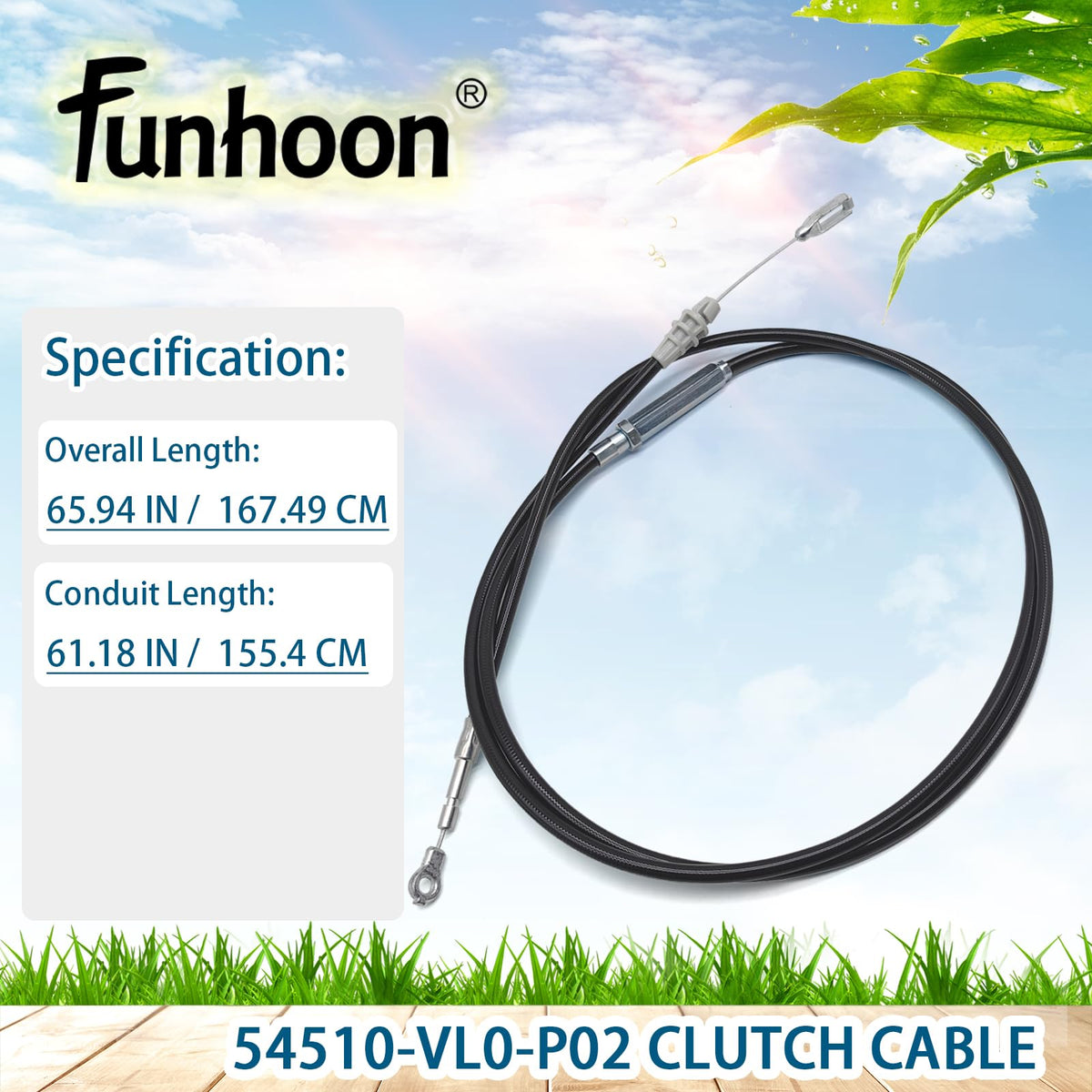 Funhoon clutch cable compatibility with Honda HRR216 series mowers