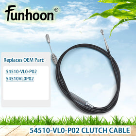 Funhoon clutch cable with rust-resistant materials for longevity