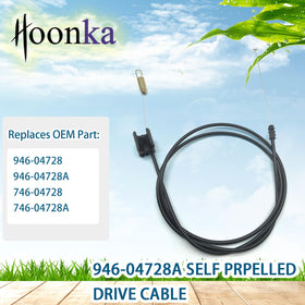 Funhoon Craftsman lawn mower drive cable in use for easier mowing.