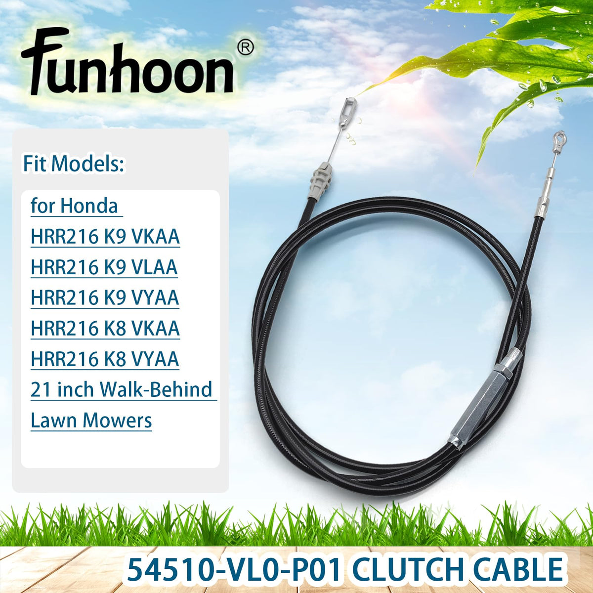 Funhoon Honda HRR216 K9 VLAA VKAA clutch cable fit