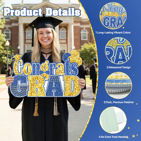 FunHot graduation yard sign-diploma-scroll adds a classic symbol to celebration décor.