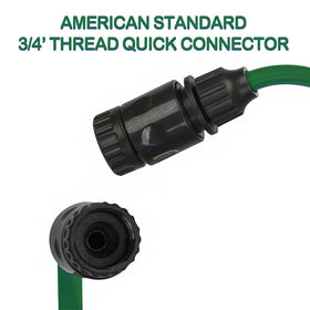 FUNJEE EVA Recoil Hose irrigates garden beds efficiently.