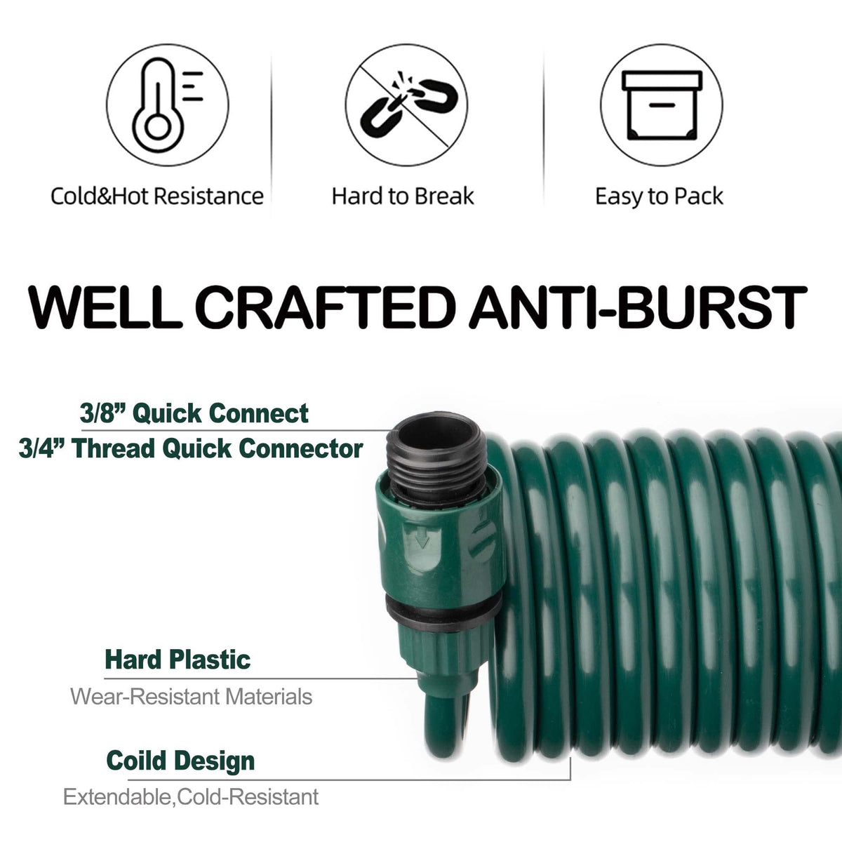 The FUNJEE EVA Recoil Hose with quick-connect fittings adds versatility.