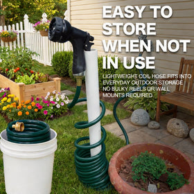 FUNJEE patio watering hose green for outdoor spaces