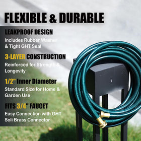 FUNJEE rubber washer system reduces leaks with spare washers included.