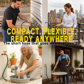 FUNJEE RV water filter hookup hose suitable for tight RV connections.