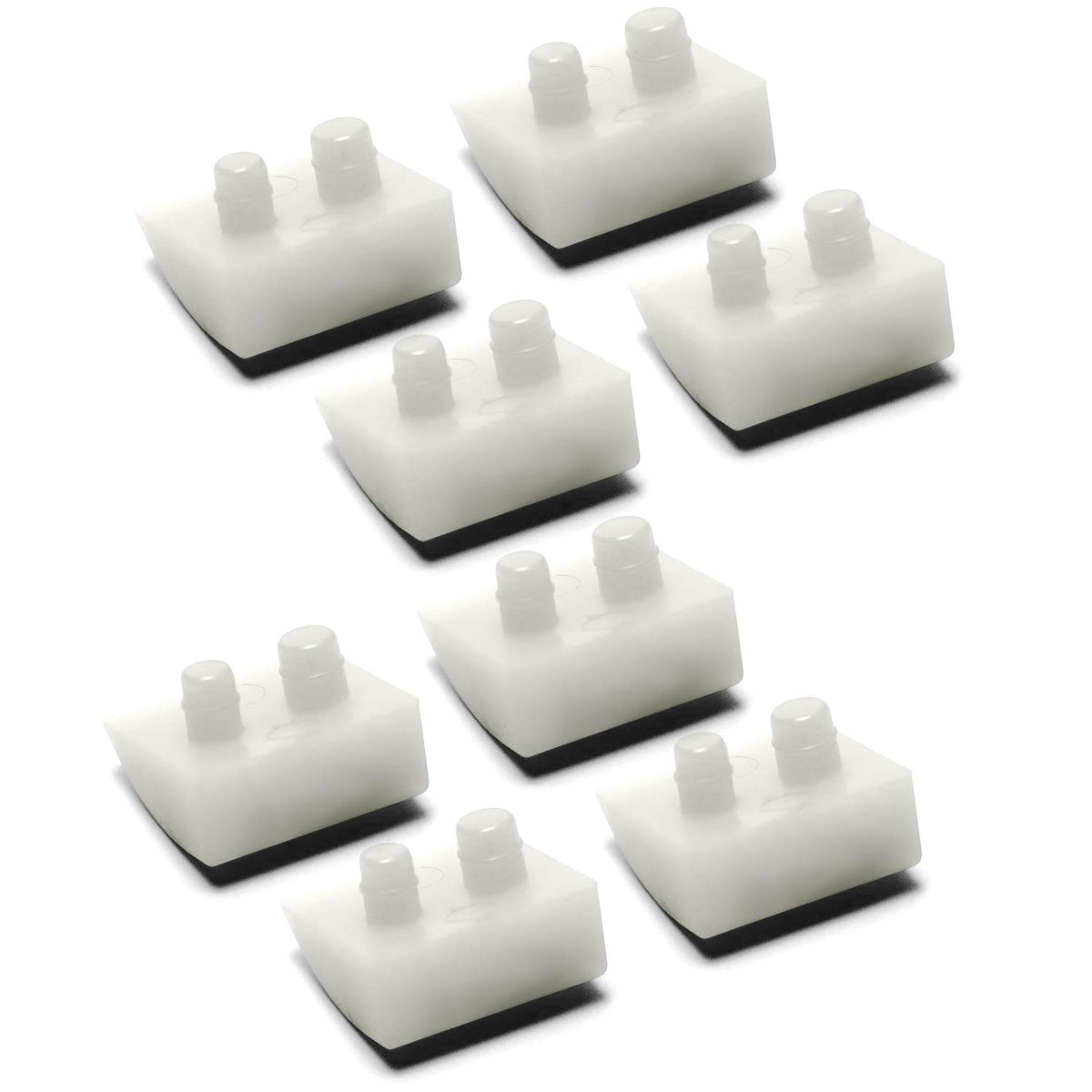 Funmit AXV414P pod shoes on concrete pool floor enhance traction and shield the cleaner