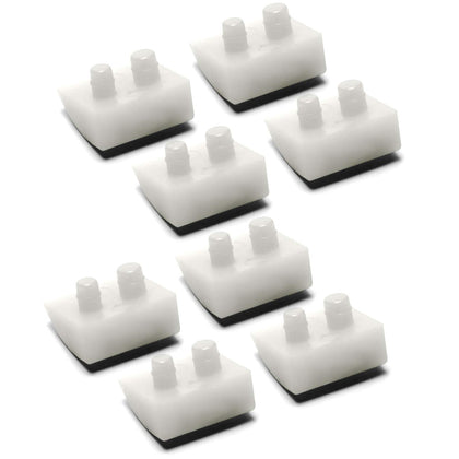 Funmit AXV414P pod shoes on concrete pool floor enhance traction and shield the cleaner