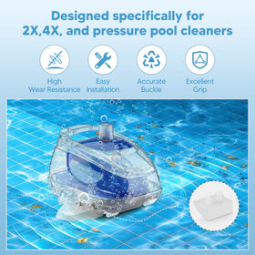 Funmit pod shoes installation is tool-free for Hayward Navigator replacement