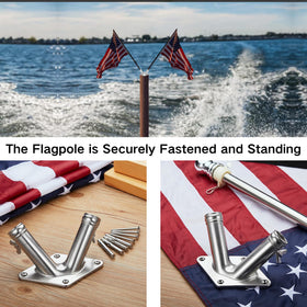 FUNNANS flag holder concrete anchors pack ensures solid wall mounting