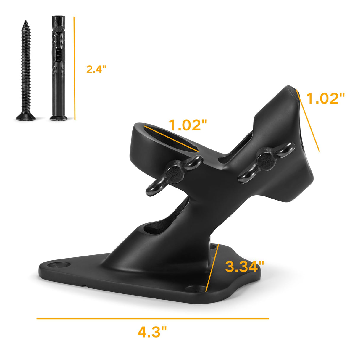 Funnans installation guide showing mounting parts and steps