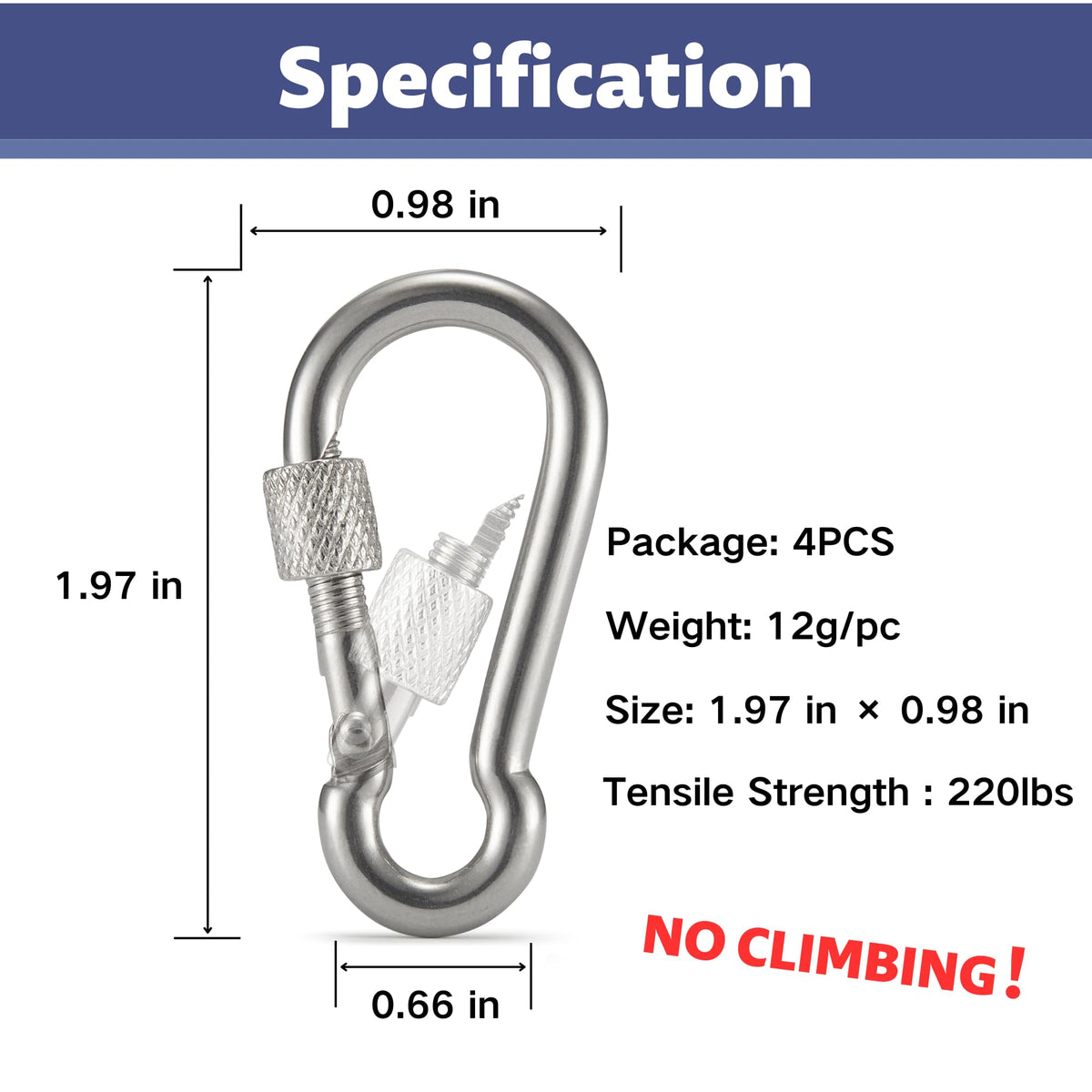 FUNNANS versatile clip for flags, keys, cords, and more.