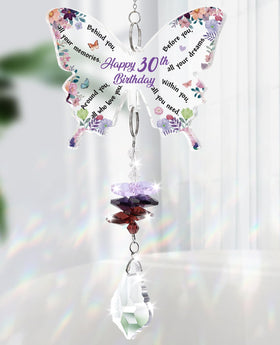 Funnli crystal suncatcher butterfly reflections enhance windows and light play