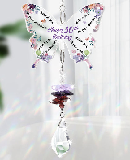 Funnli crystal suncatcher butterfly reflections enhance windows and light play