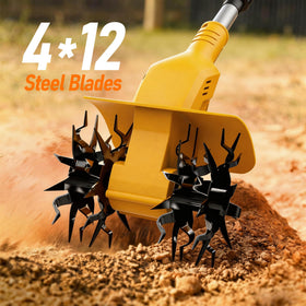 Funnywhale tiller with 9-inch width for effective bed preparation