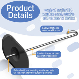 Funrous outdoor solar guard kit supports long-lasting bird deterrence.