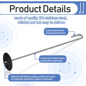 Funrous compact J-hooks fit tight panel spaces