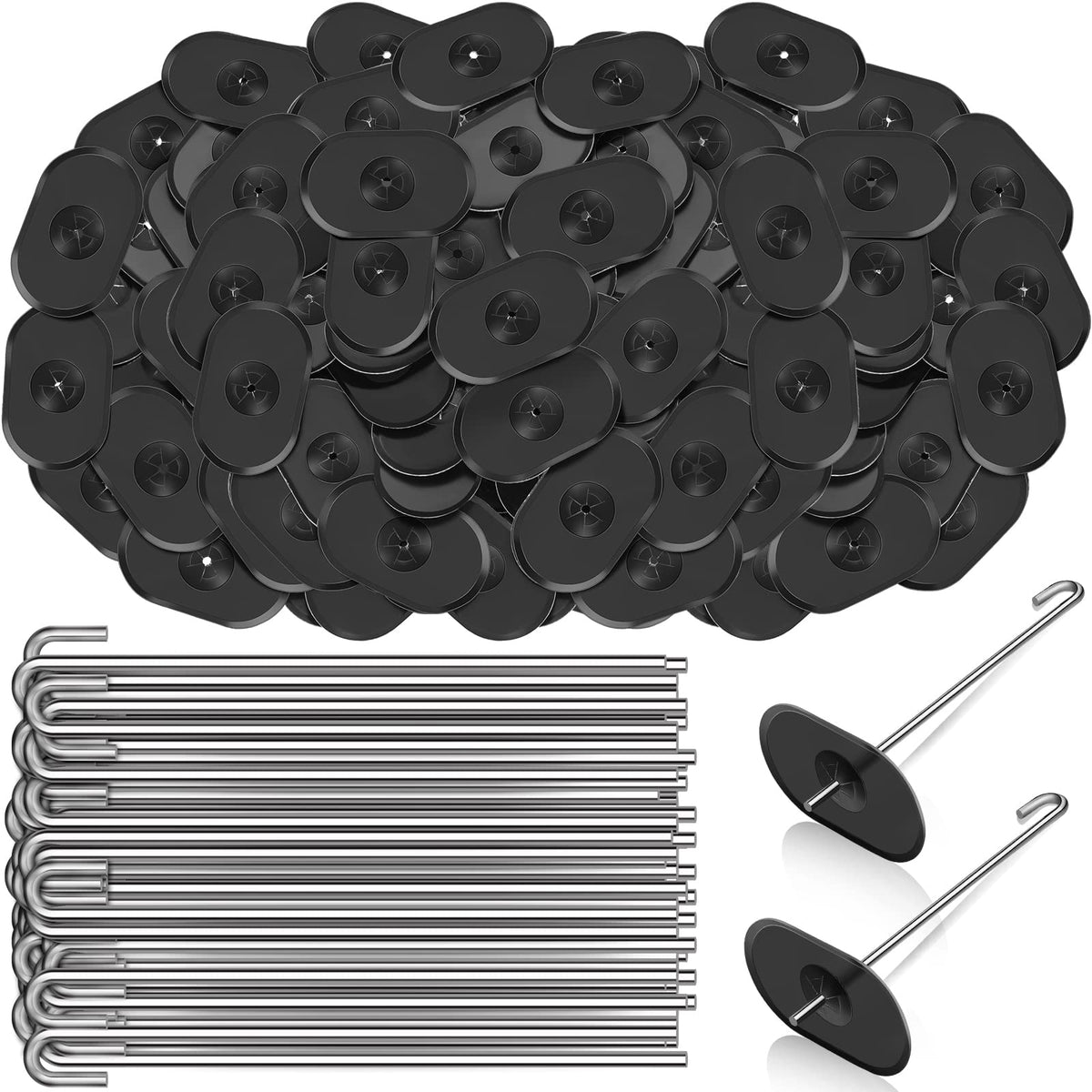 Funrous solar panel bird guard fastener clips secure bird barriers on panels.