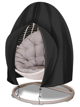 Funshot egg chair cover waterproof 75x45 protects a single-seat chair from rain and dust.