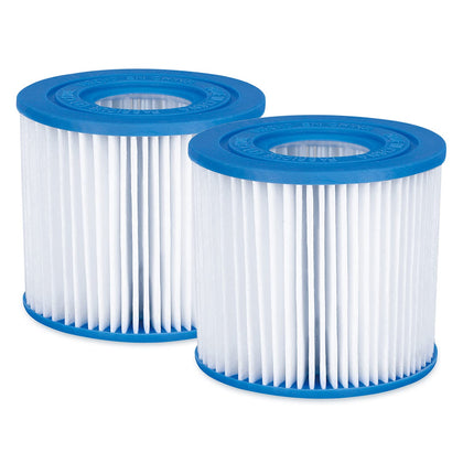 Funsicle Type D cartridge 2-pack, ultra-fine filtration for sparkling pool water.