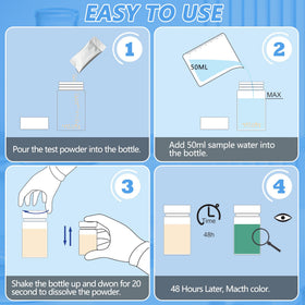 FUNSWTM Coliform Bacteria Test Kit individual tests for multiple water sources.