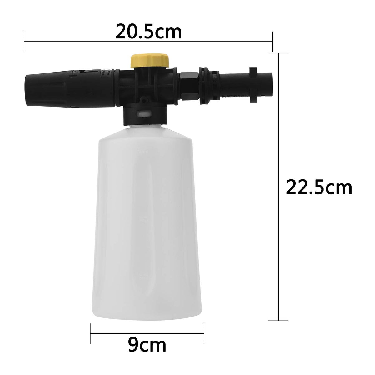 Lightweight construction of the Funteck foam cannon lance for easy maneuverability
