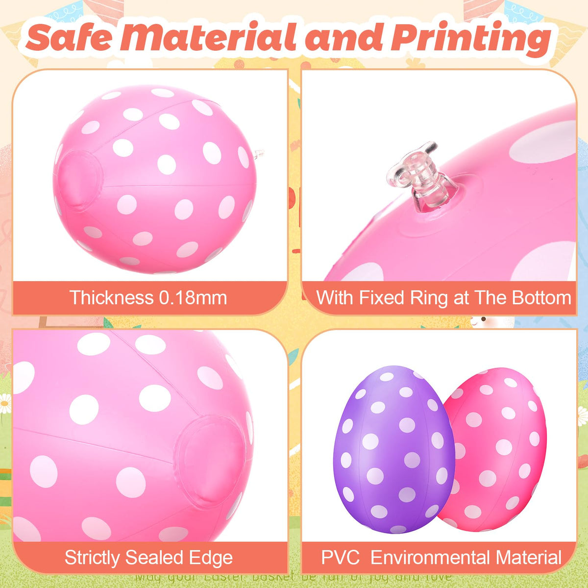 Funtery Easter eggs 6 colors set adds vibrant variety to decor.