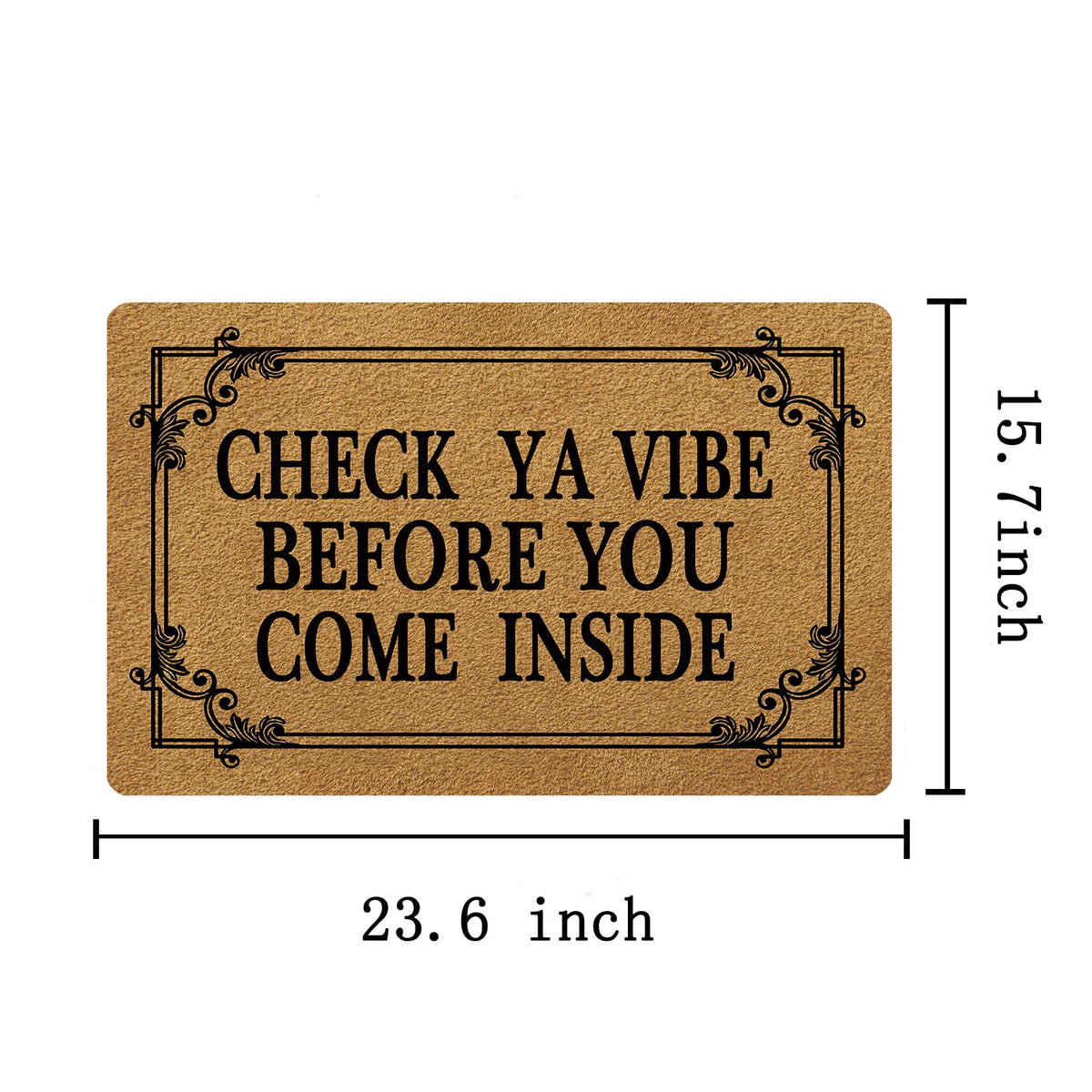 FunXiLin front door doormat shows durable design with clear print detail