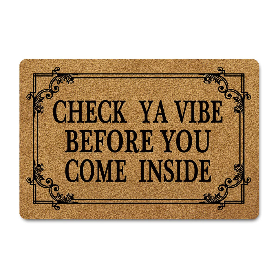 FunXiLin funny welcome doormat front view enhances entryway with playful print