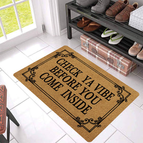 FunXiLin kitchen entryway mat fits under most doors for versatile use