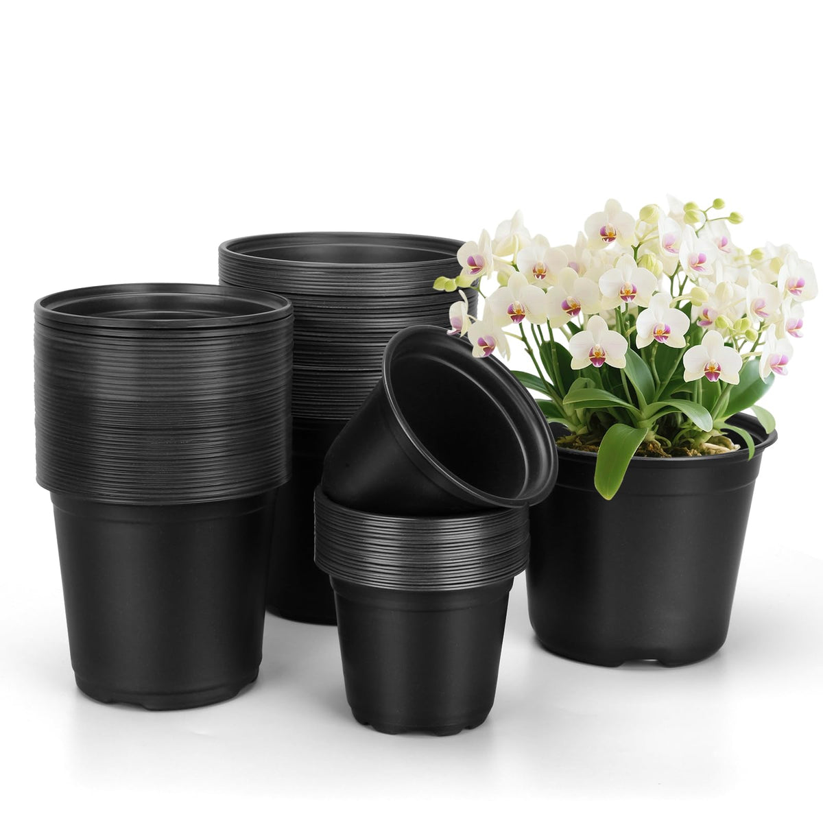 FUOAUYK 4-inch seed starting pot with drainage for efficient watering