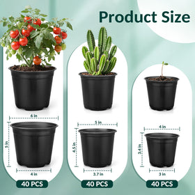 FUOAUYK 5-inch seed starting pot with drainage ideal for seedlings