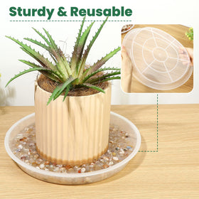 FUOAUYK easy-clean tray for indoor and outdoor plants.