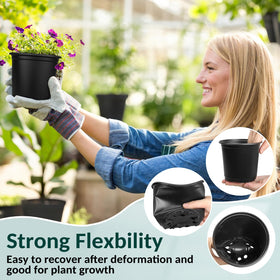 FUOAUYK flexible and lightweight PP plastic pots for repeated use