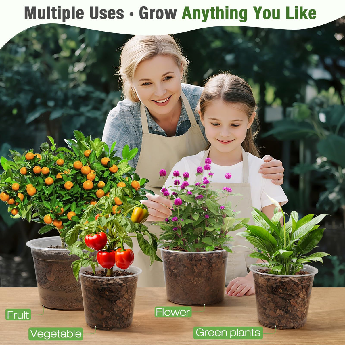 FUOAUYK indoor-outdoor use pot for versatile gardening.