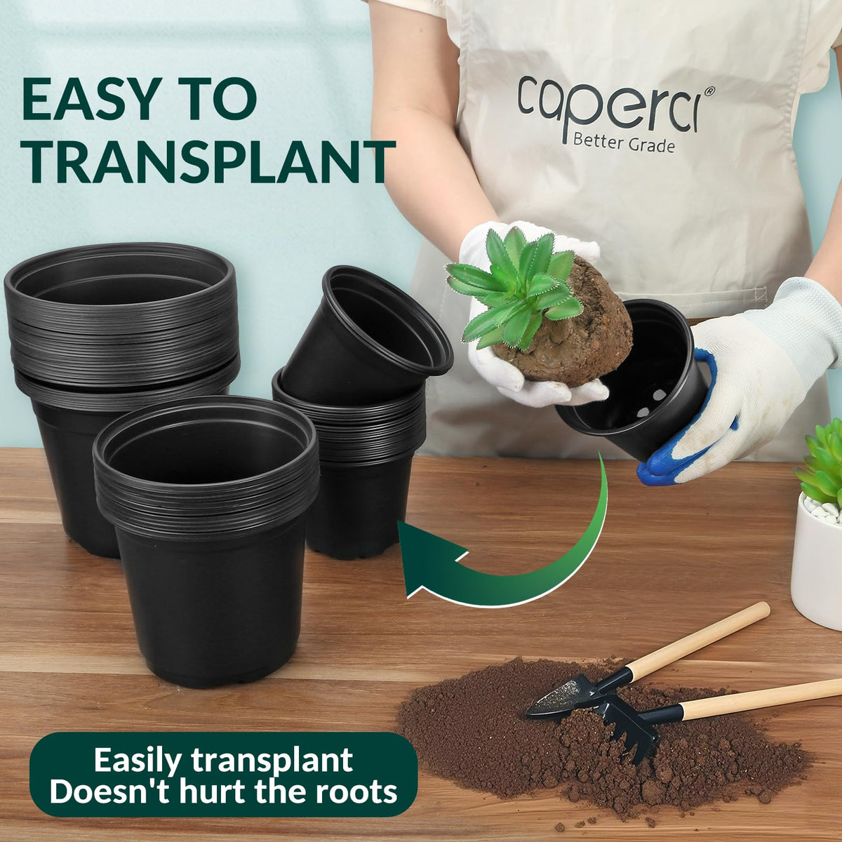 FUOAUYK versatile garden pots for windowsill and greenhouse setups