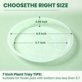 FUOAUYK no-holes plant tray keeps roots dry and soil ventilated.