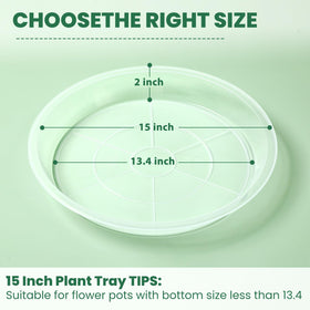 FUOAUYK durable PP plastic plant tray resists bending for stability.