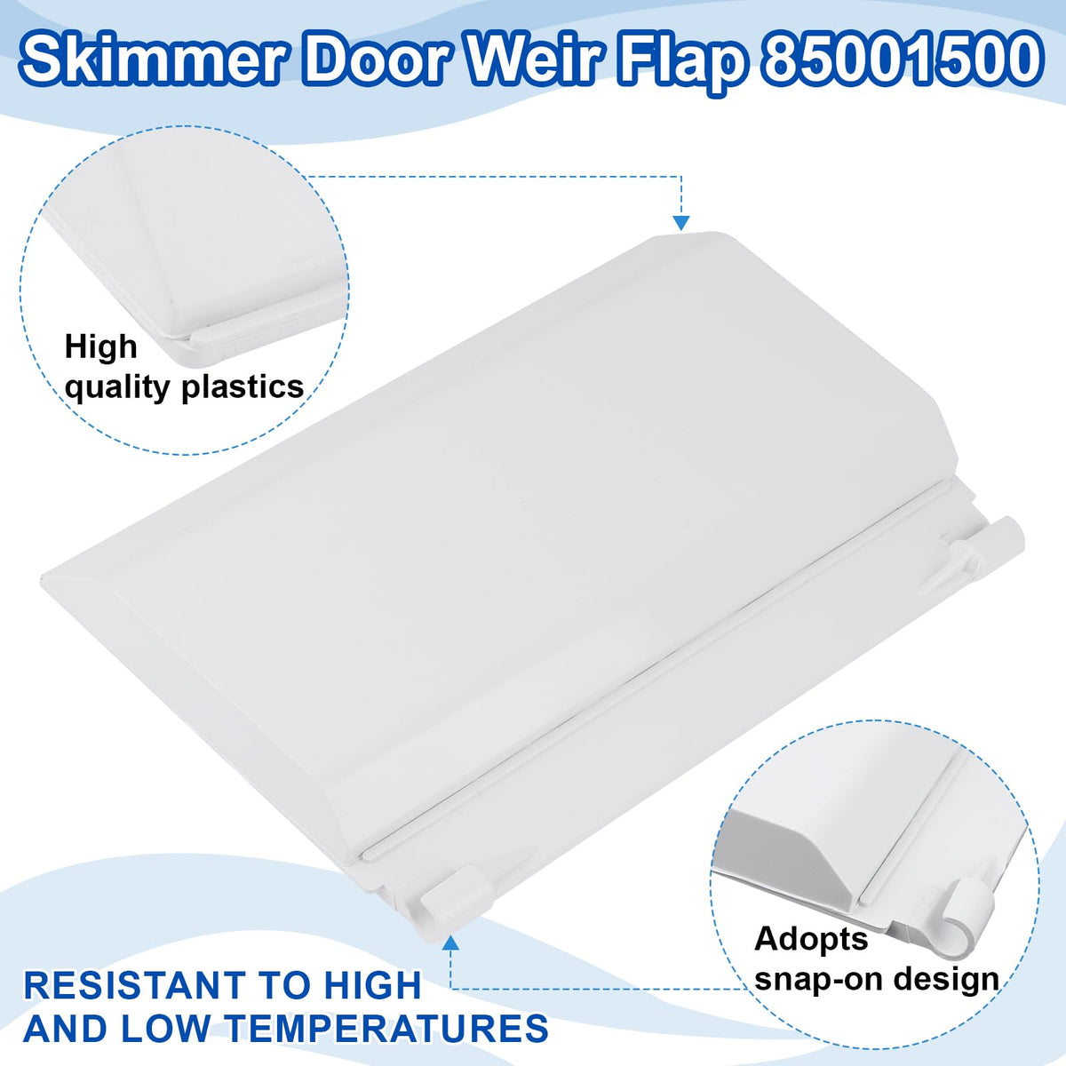 Fuoequl 8-inch skimmer door designed for inground pools