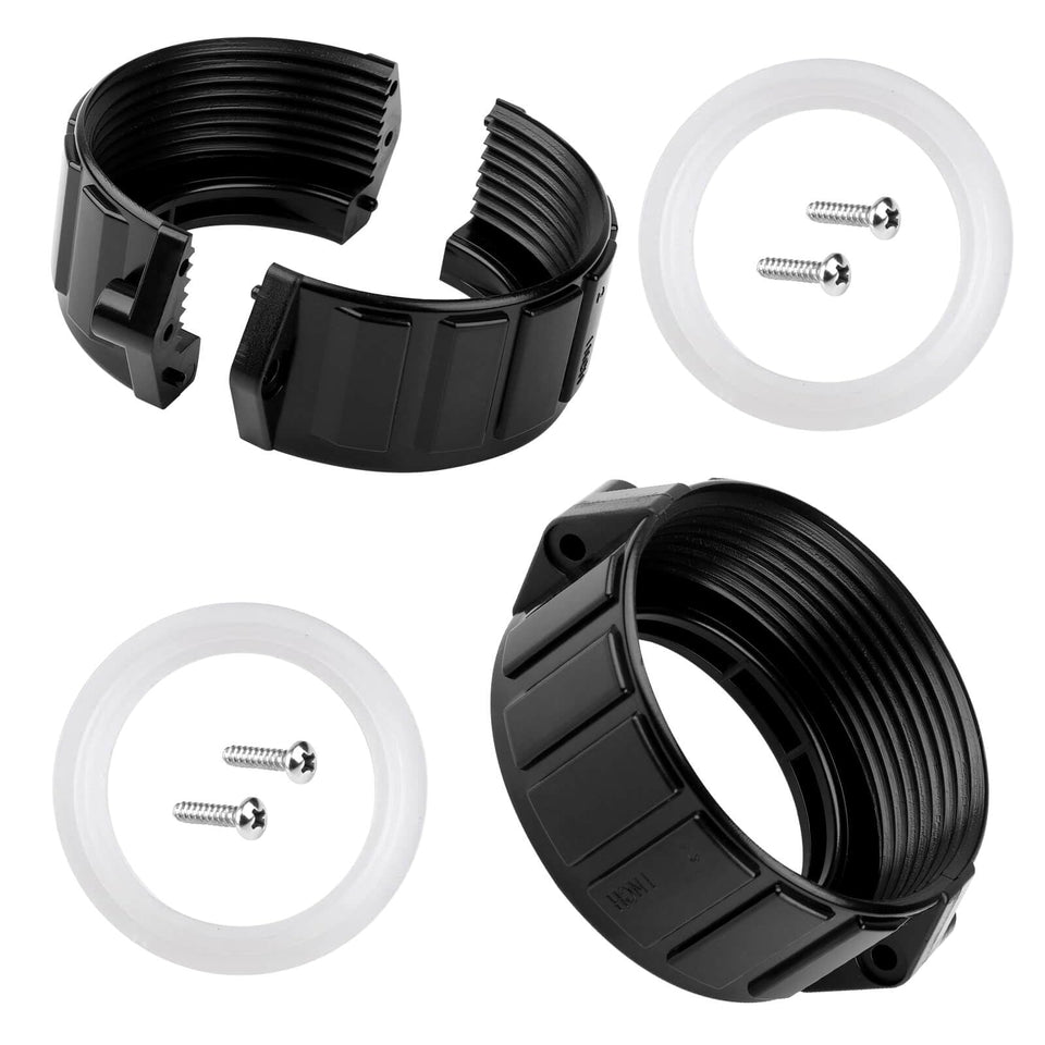 Fuoequl hot tub split nut 2in seals leaks and ensures secure heater connections.