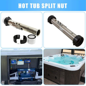 Fuoequl leak-proof seal protects spa system from debris and drips.