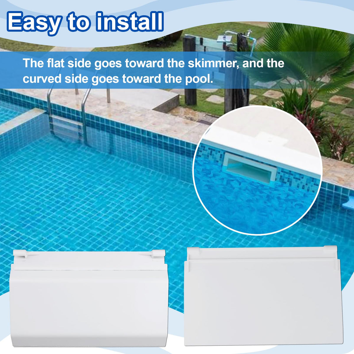 Fuoequl pool and spa skimmer weir flap 85001500