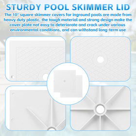 Fuosuc 2-pack skimmer lid, ready for quick pool maintenance.