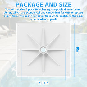 Fuosuc Hayward-compatible skimmer cover lid, precise fit for SPX1082E.