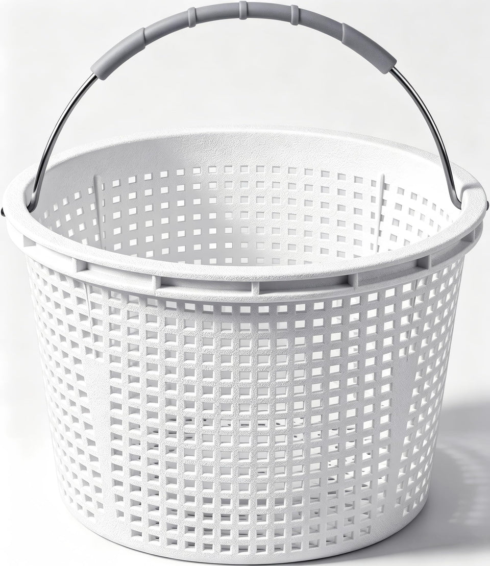 Fuosuc SPX1070E pool skimmer basket in overview view showing debris containment