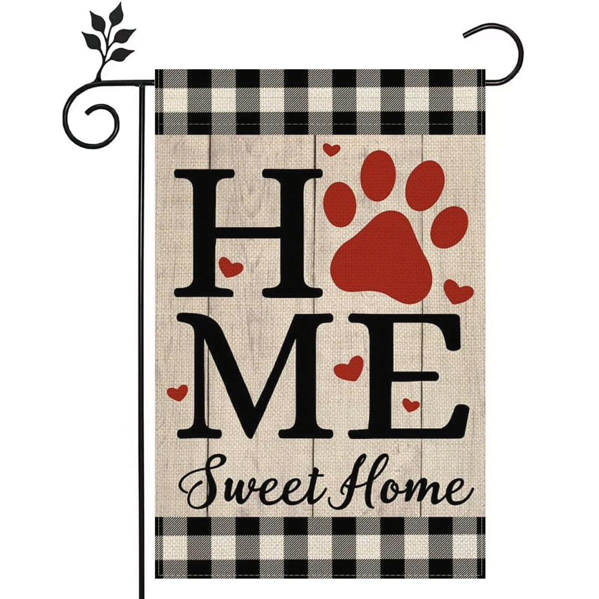 Fuqimanman2020 Dog Sweet Home garden flag 12x18 for outdoor spring welcome decor