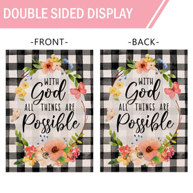 Furiaz Easter flag on a mailbox adds charming farmhouse decor