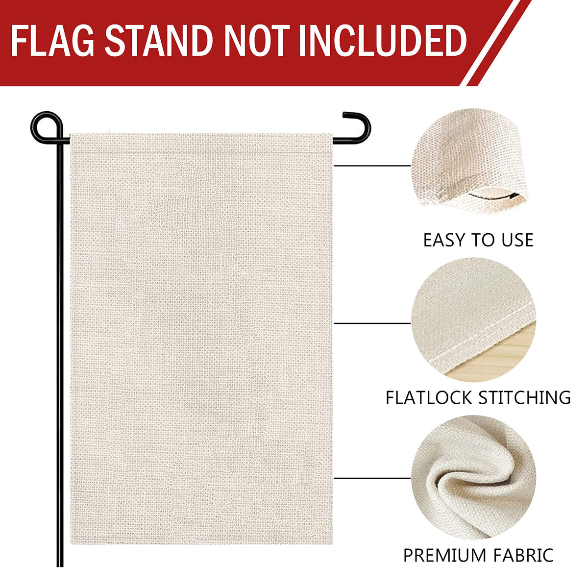Furiaz Independence Day flag with bright colorfast design for yard