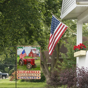 Furiaz Veterans Day flag, double-sided for outdoor display